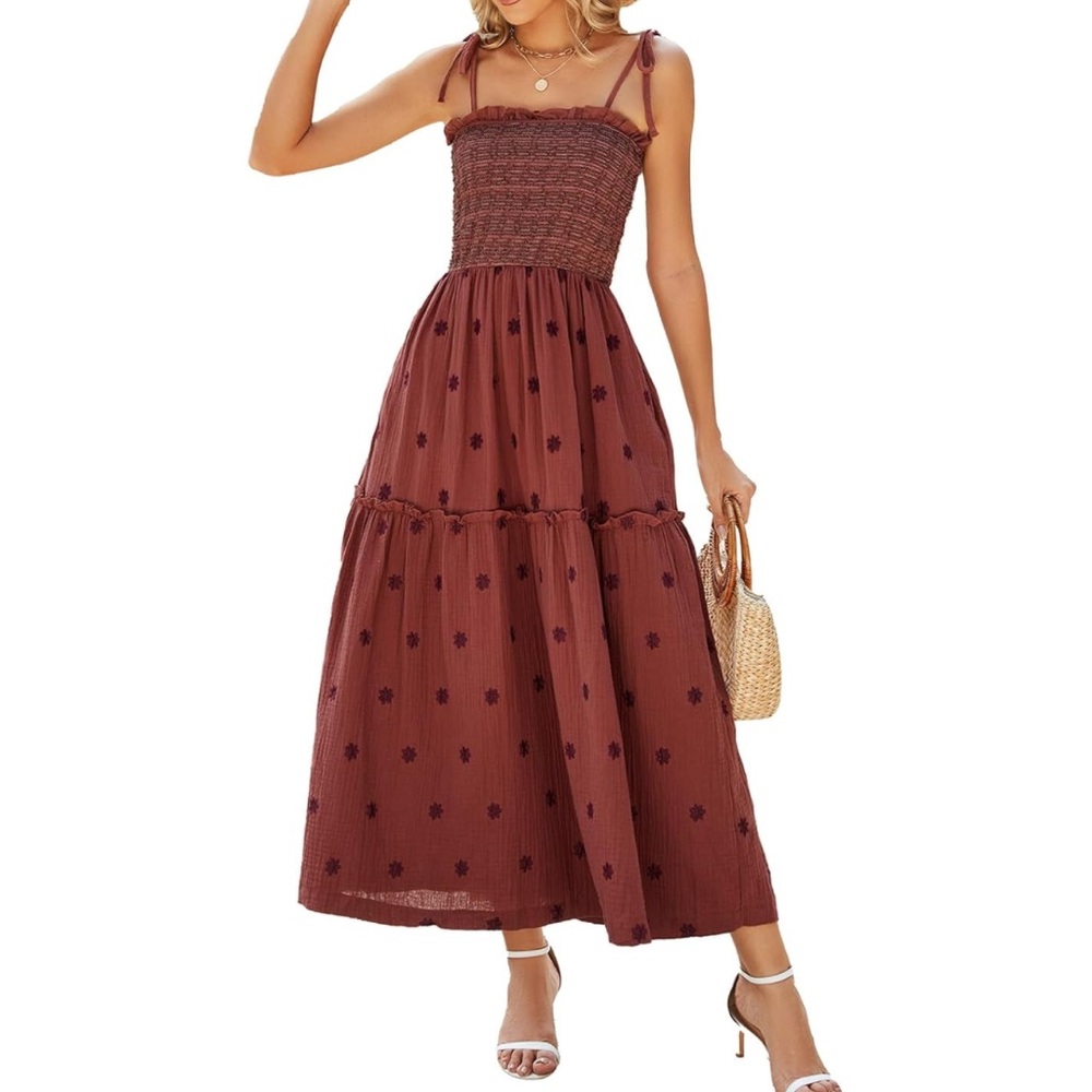 Floral Embroidered Maxi Dress